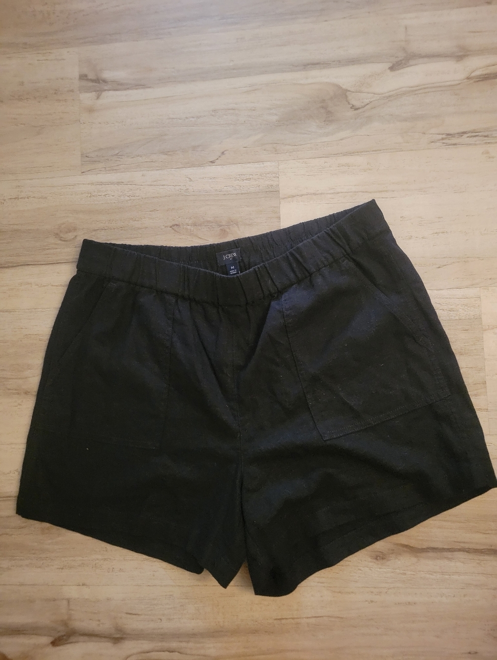 Women's J Crew Black Linen Shorts